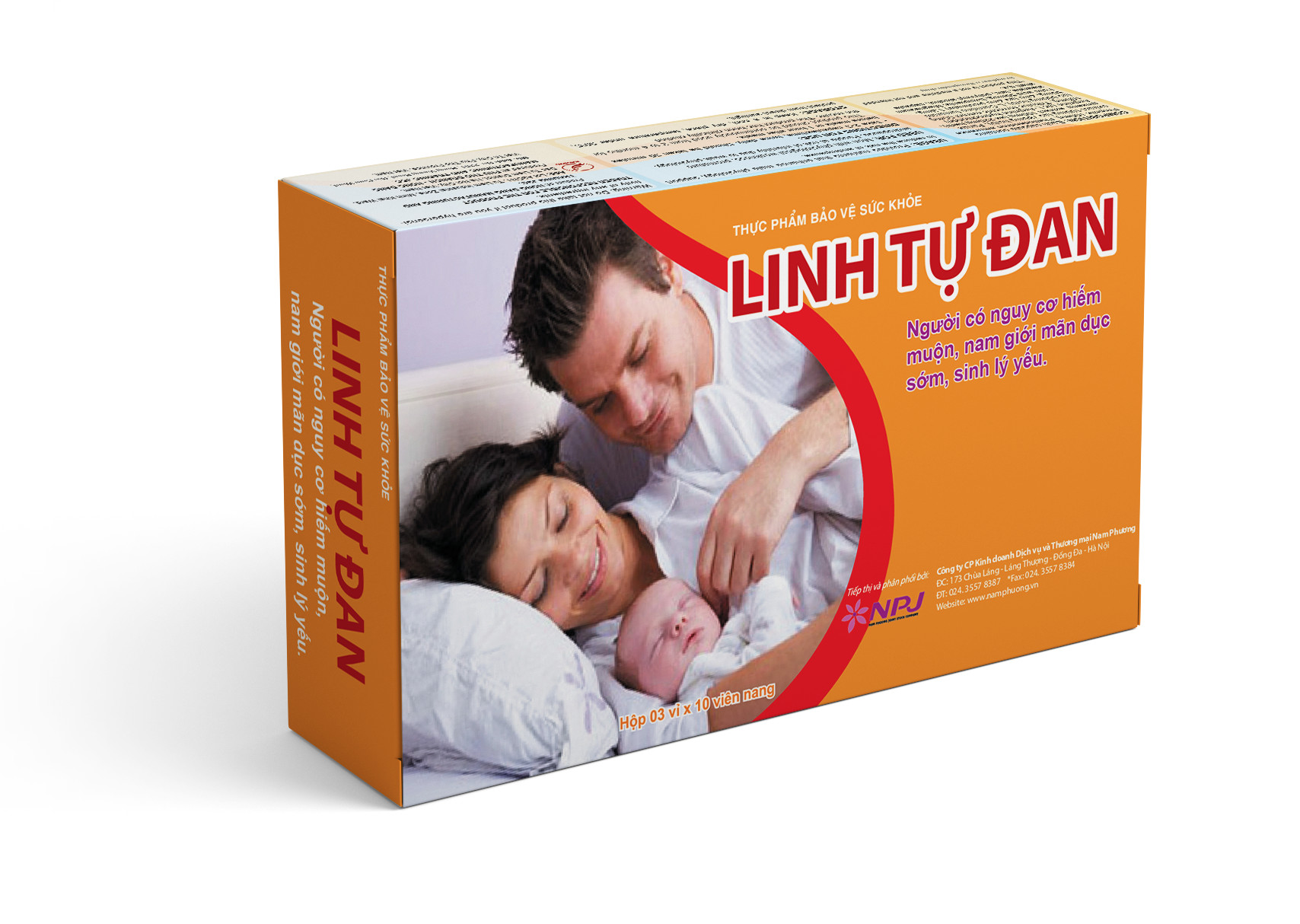 Viên uống NPJ Linh Tự Đan hỗ trợ sức khỏe sinh sản (Hộp 3 vỉ x 10 viên)