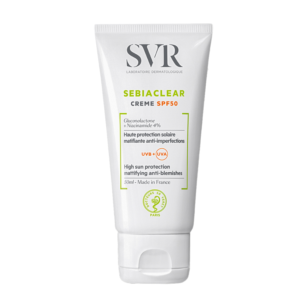 Kem làm giảm mụn và chống nắng SVR Sebiaclear Creme SPF50 (Tuýp 50ml)