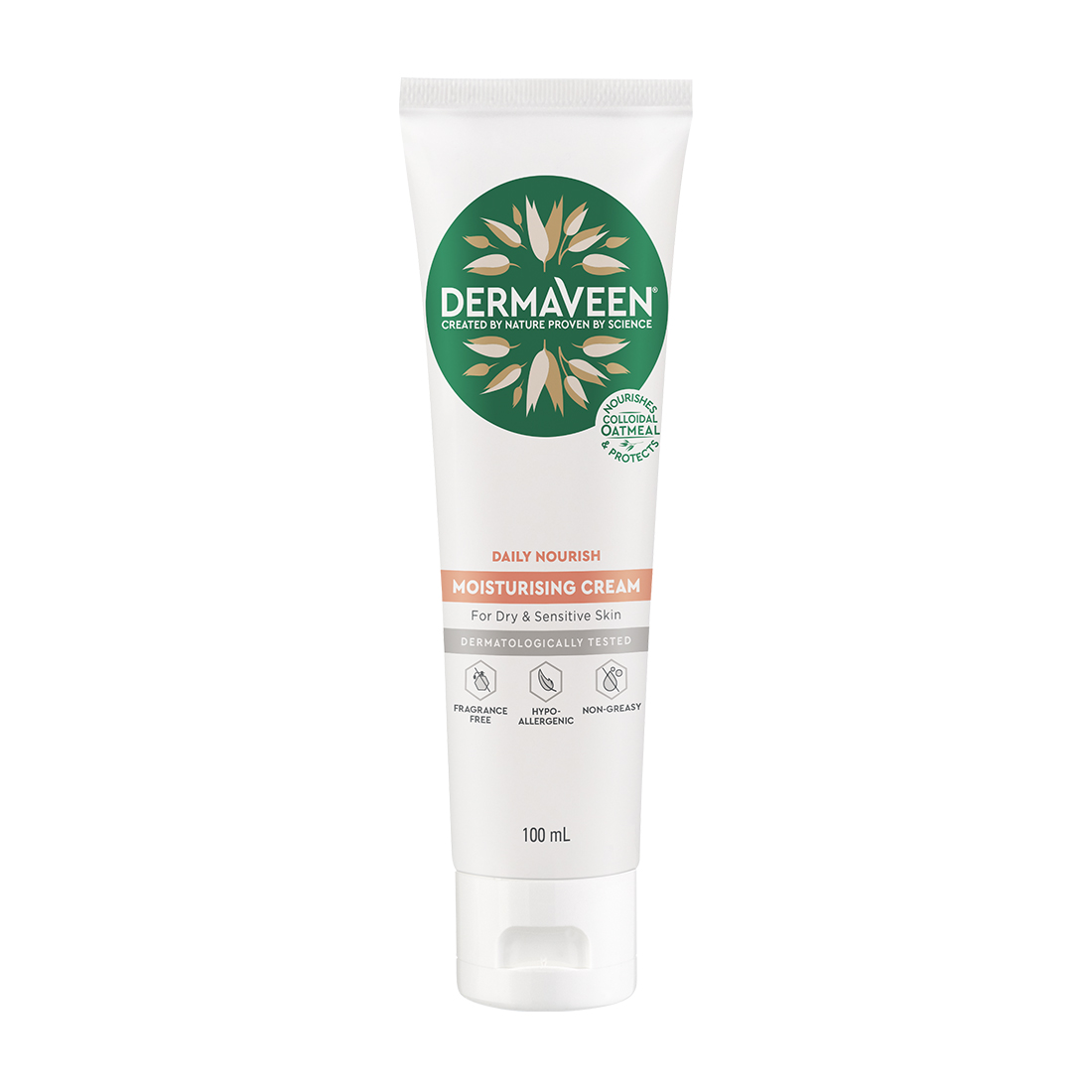 Kem dưỡng ẩm DERMAVEEN Daily Nourish Moisturising Cream (Chai 100ml)