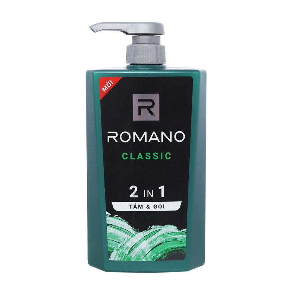 Dầu tắm gội Romano Classic (Chai 650g)