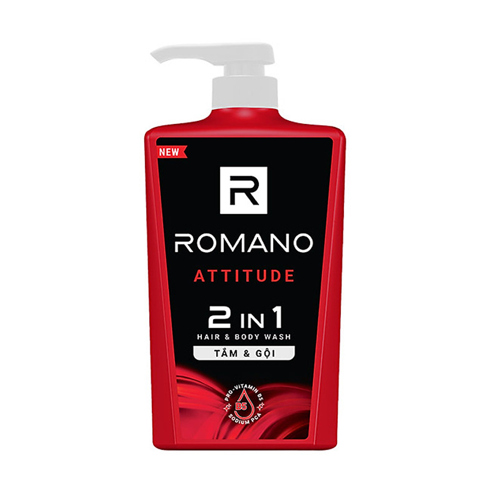 Tắm gội 2 trong 1 Romano Attitude 650g