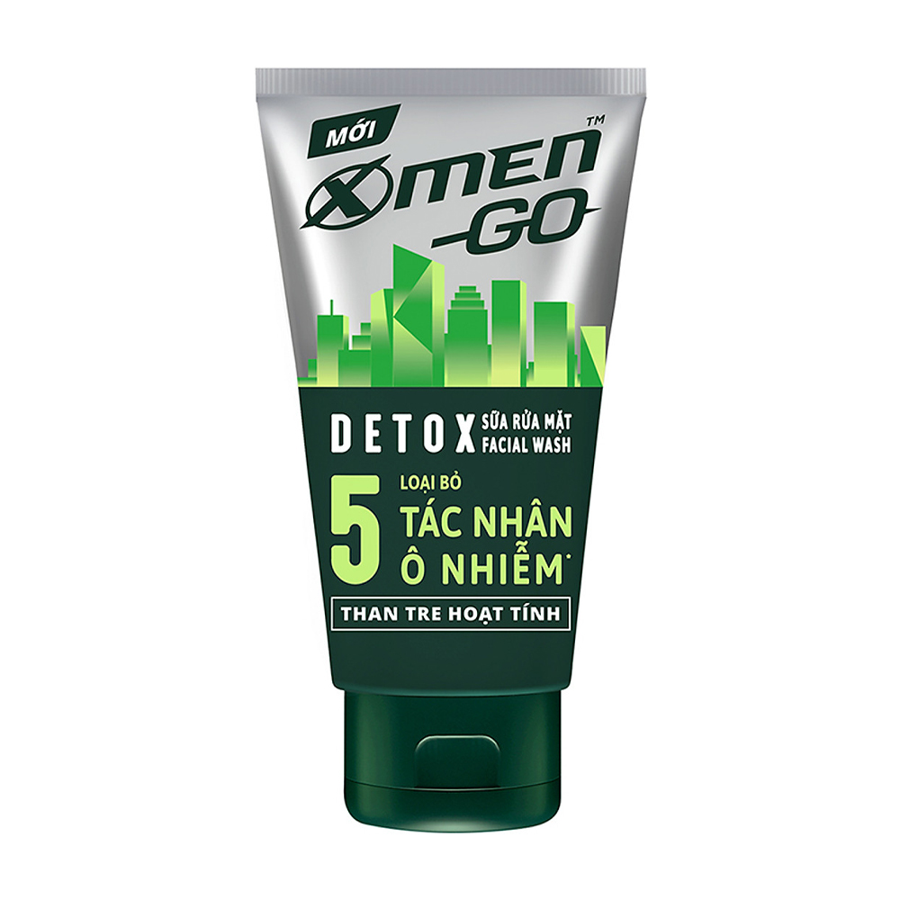 Sữa rửa mặt X Men Go Detox (Tuýp 100g)