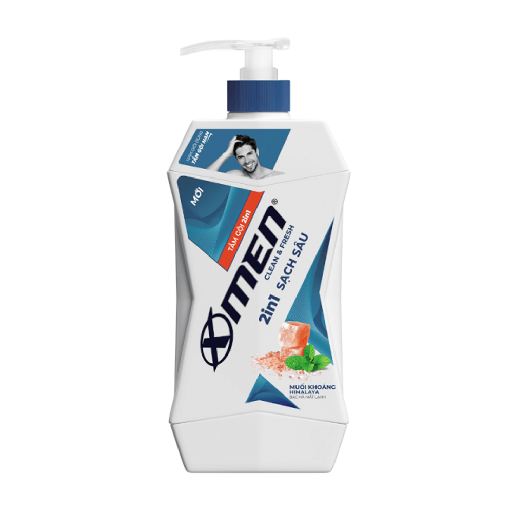 X-Men Tam Goi 2in1 Clean & Fresh 610g/630g
