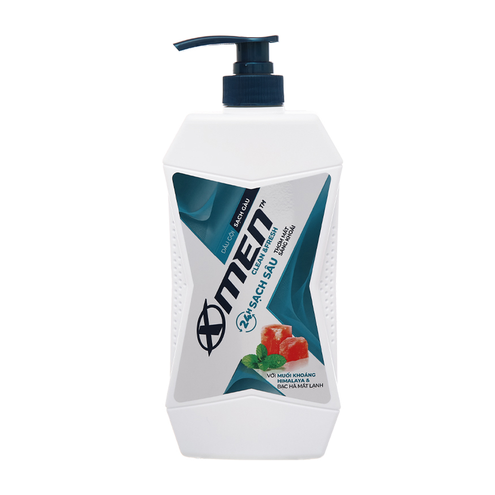 Dầu gội X-men Clean & Fresh 24h sạch sâu (Chai 630g)