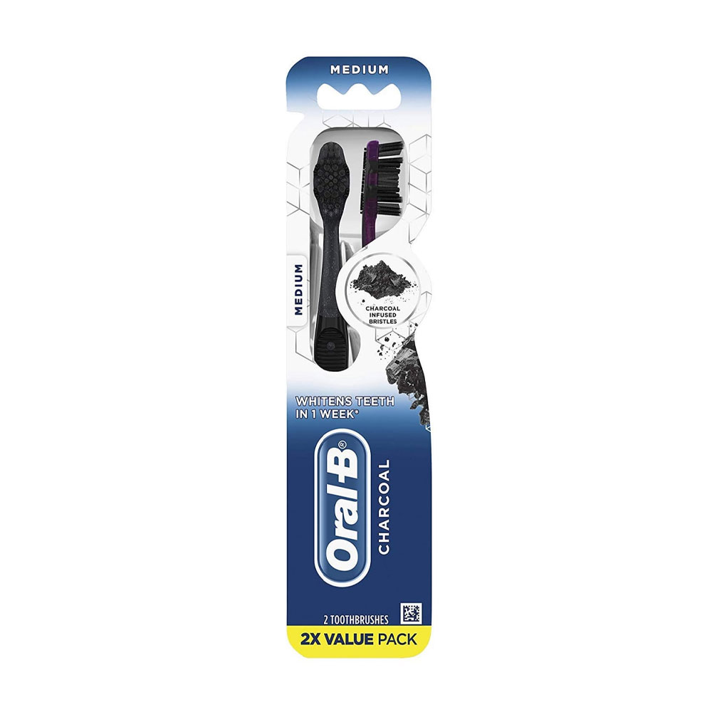Bàn chải đánh răng siêu mềm than hoạt tính Oral-B (Bộ 3 cây)