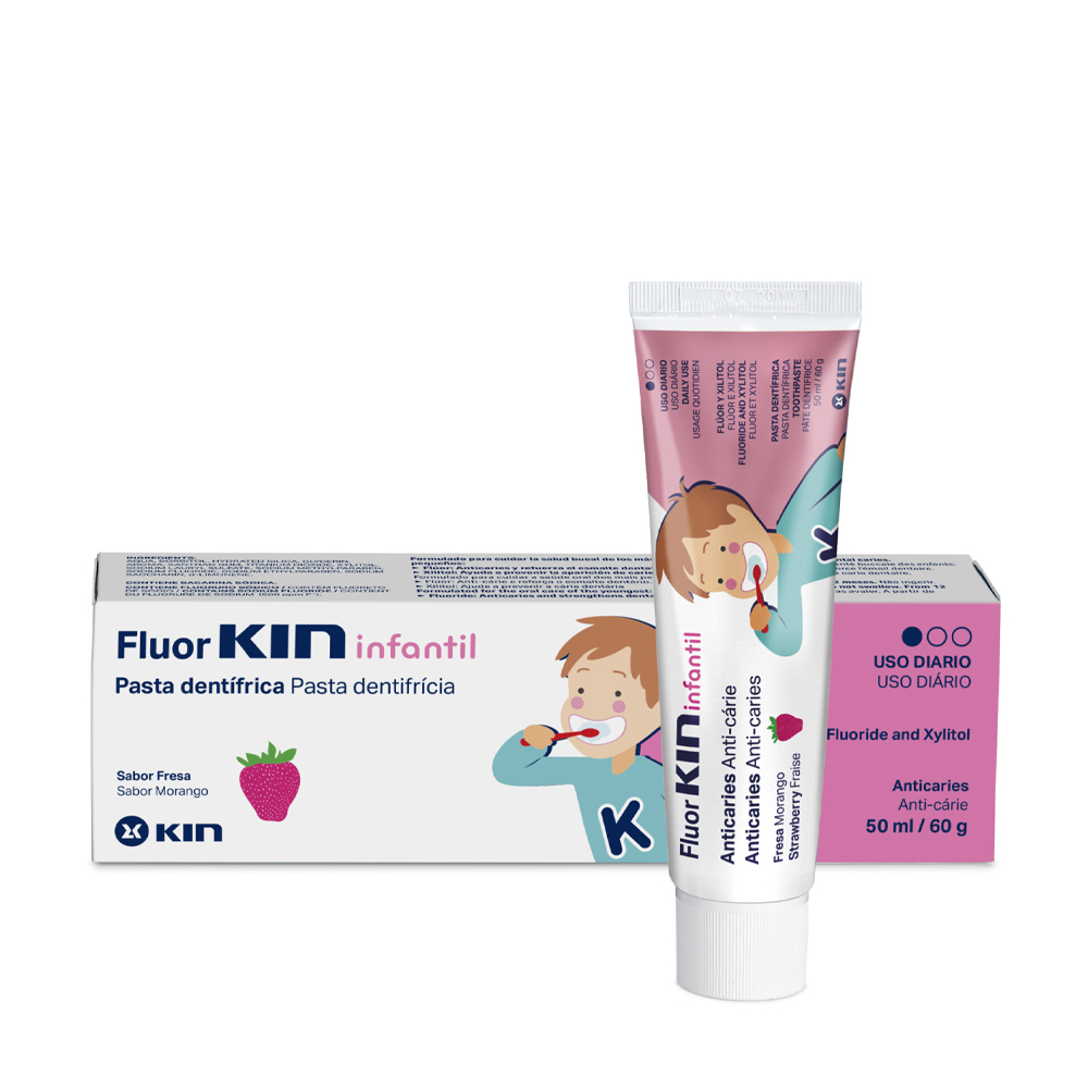 Kem đánh răng ngừa sâu răng trẻ em 1 - 5 tuổi Fluorkin Children (Tuýp 50ml)