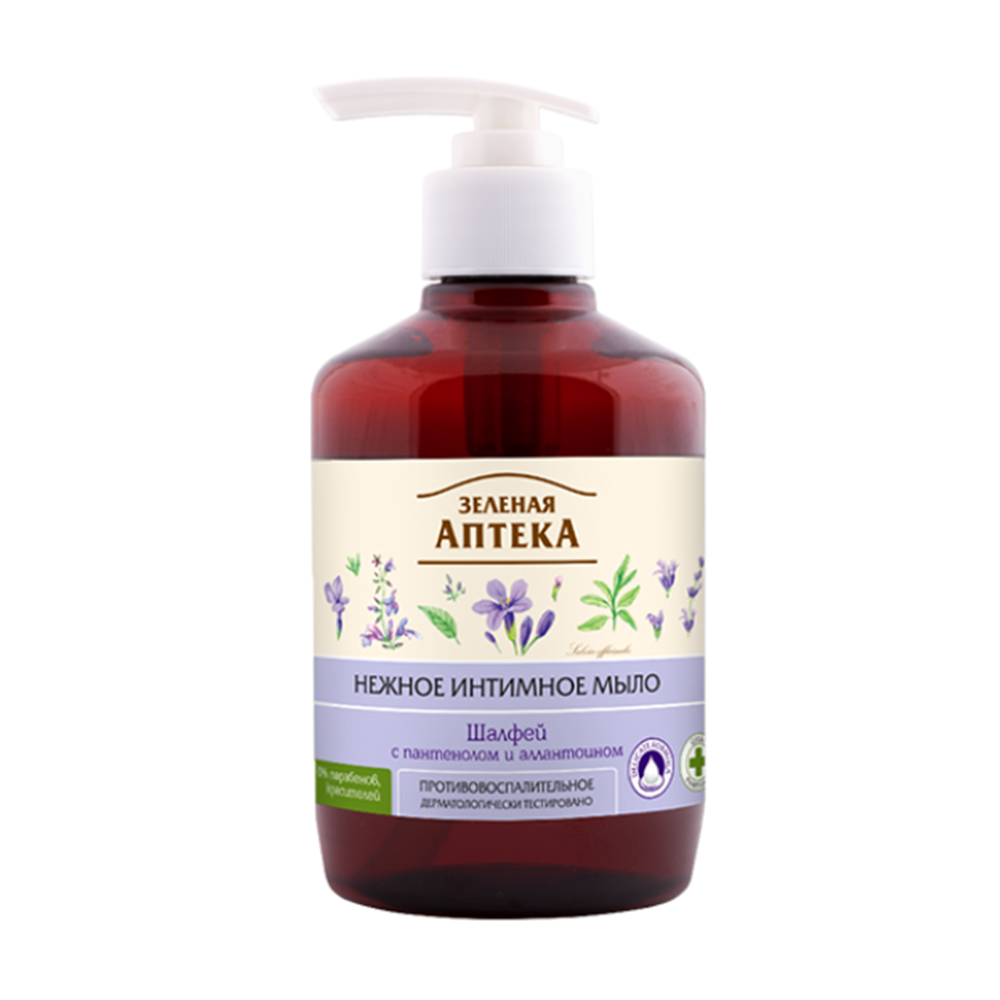Dung dịch vệ sinh phụ nữ kháng khuẩn chiết xuất cây xô thơm Zelenaya Apteka (370ml)