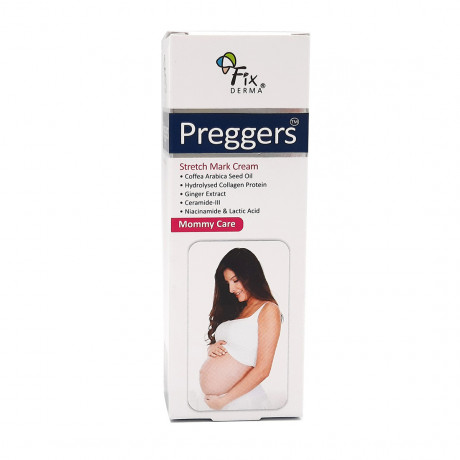 Kem ngăn ngừa rạn da trước và sau sinh - Fixderma Preggers Stretch Mark Cream (Tuýp 60g)