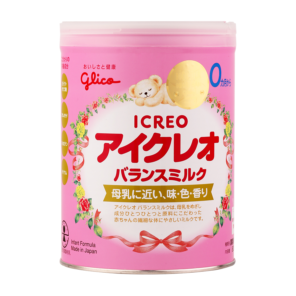 Sản phẩm dinh dưỡng cho trẻ sữa Glico Icreo số 0 (0-12 tháng) (Hộp 800g)