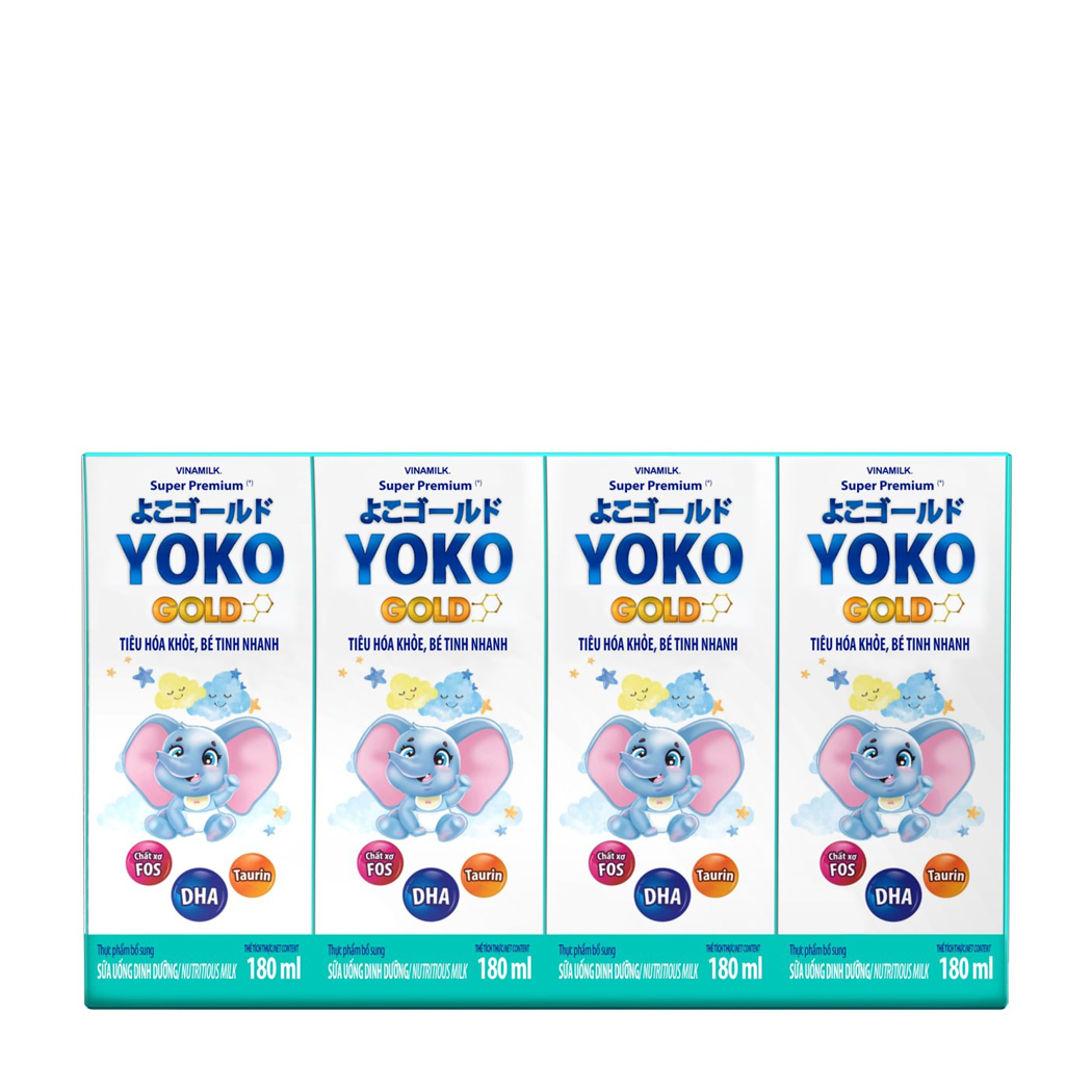 Vinamilk Yoko Gold Sua Bot Pha San 180ml Loc 4Hop