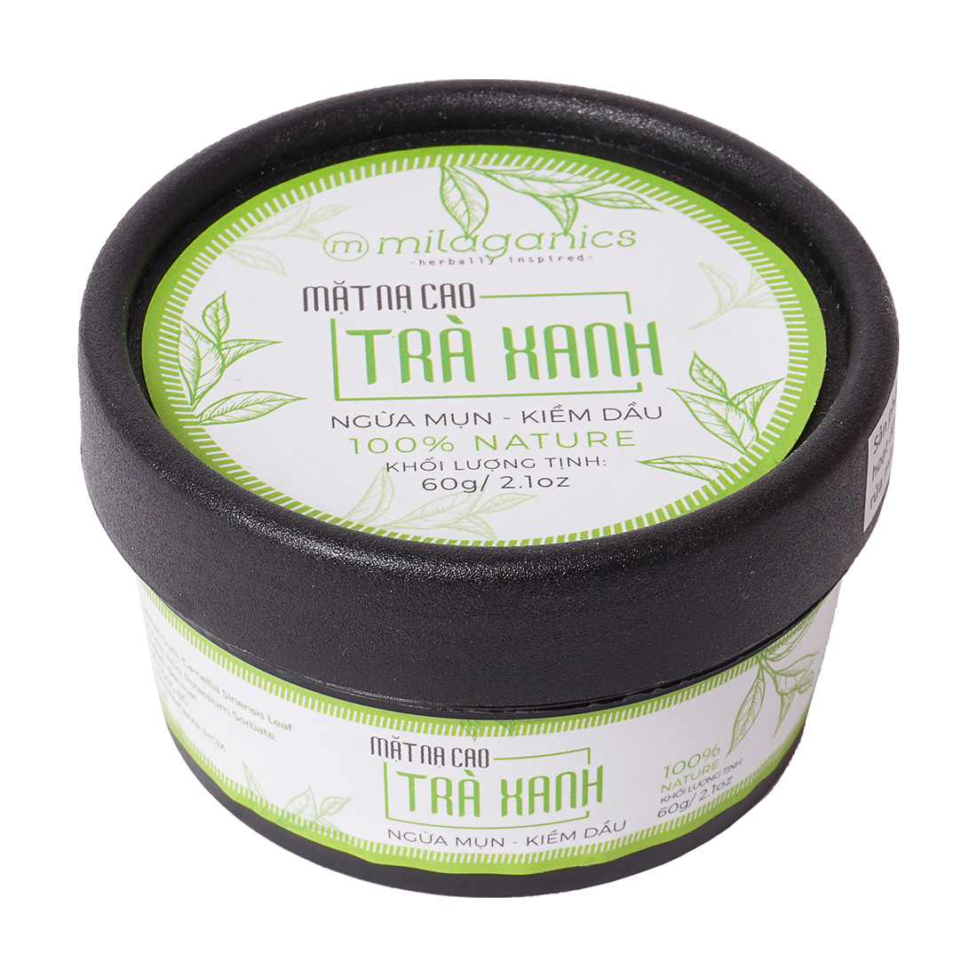 Mặt nạ cao trà xanh Milaganics (Hũ 60g)