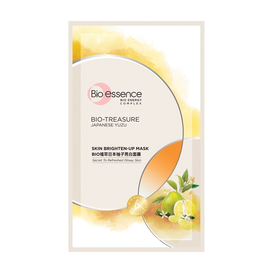 Mặt nạ dưỡng trắng chuyên sâu Bio-Essence Bio-Treasure Japanese Yuzu Skin Brighten-Up Mask (Miếng 20ml)