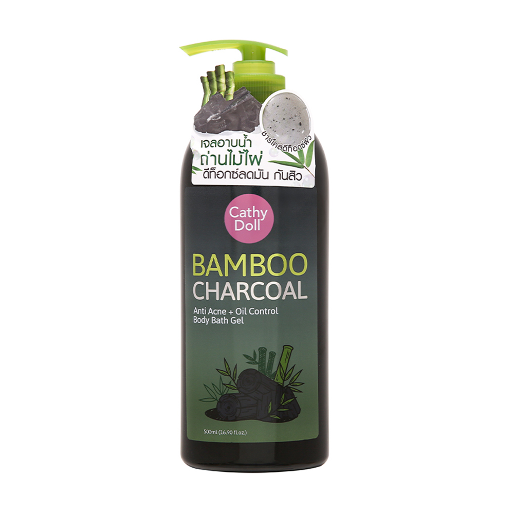 Gel tắm giảm mụn Cathy Doll Bamboo Charcoal Anti Ance + Oil Control Body Bath Gel (500ml)