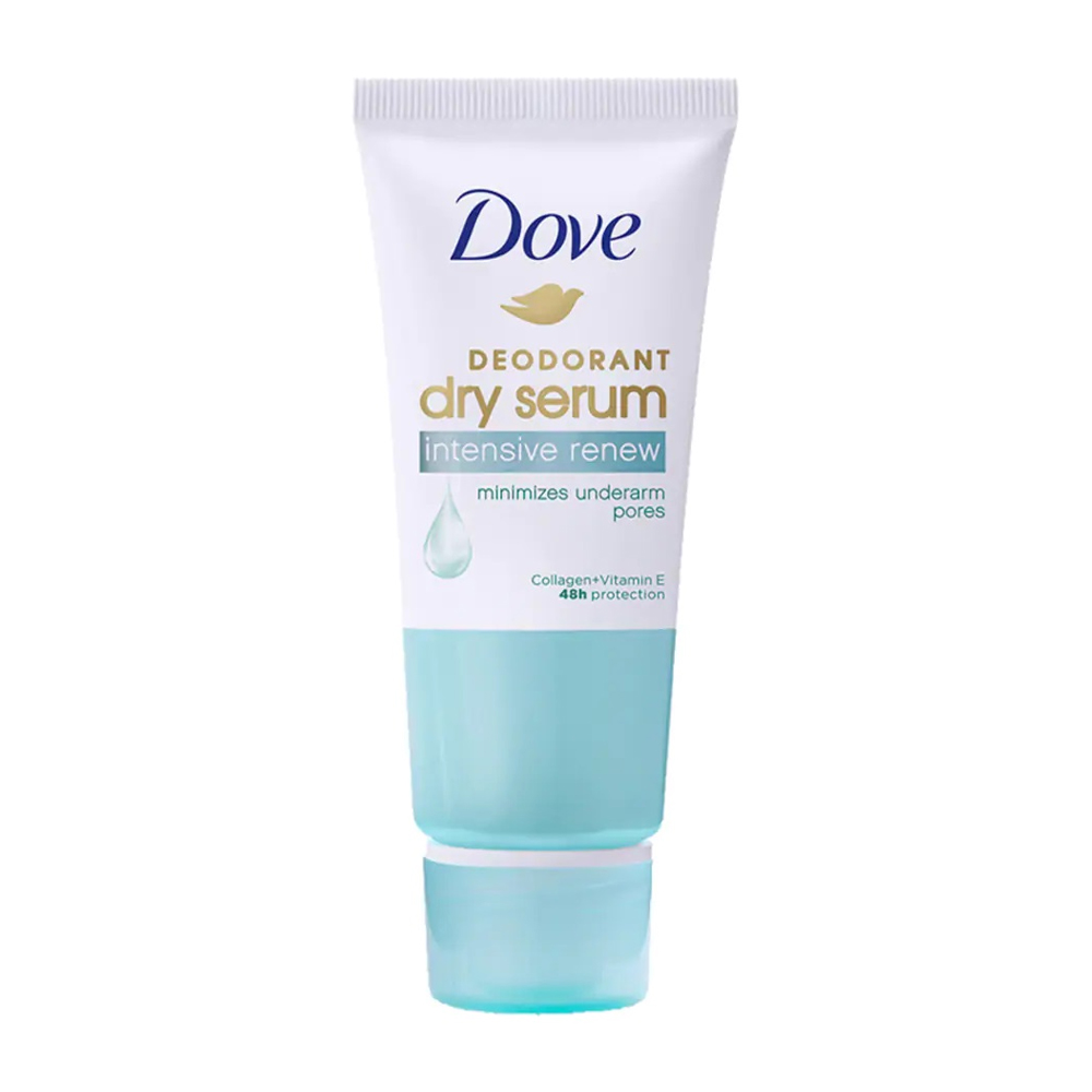 Kem khử mùi tinh chất Serum Dove Collagen + Vitamin E Deodorant Dry Serum Intensive Renew Collagen + Vitamin E (Chai 50ml)