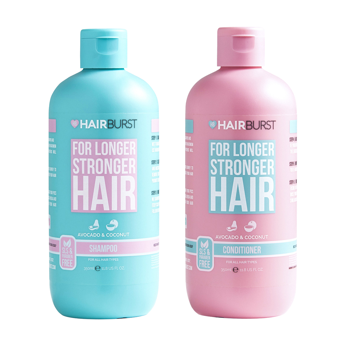 Set gội xả Hairburst  For Longer Stronger Hair (Chai 350ml)
