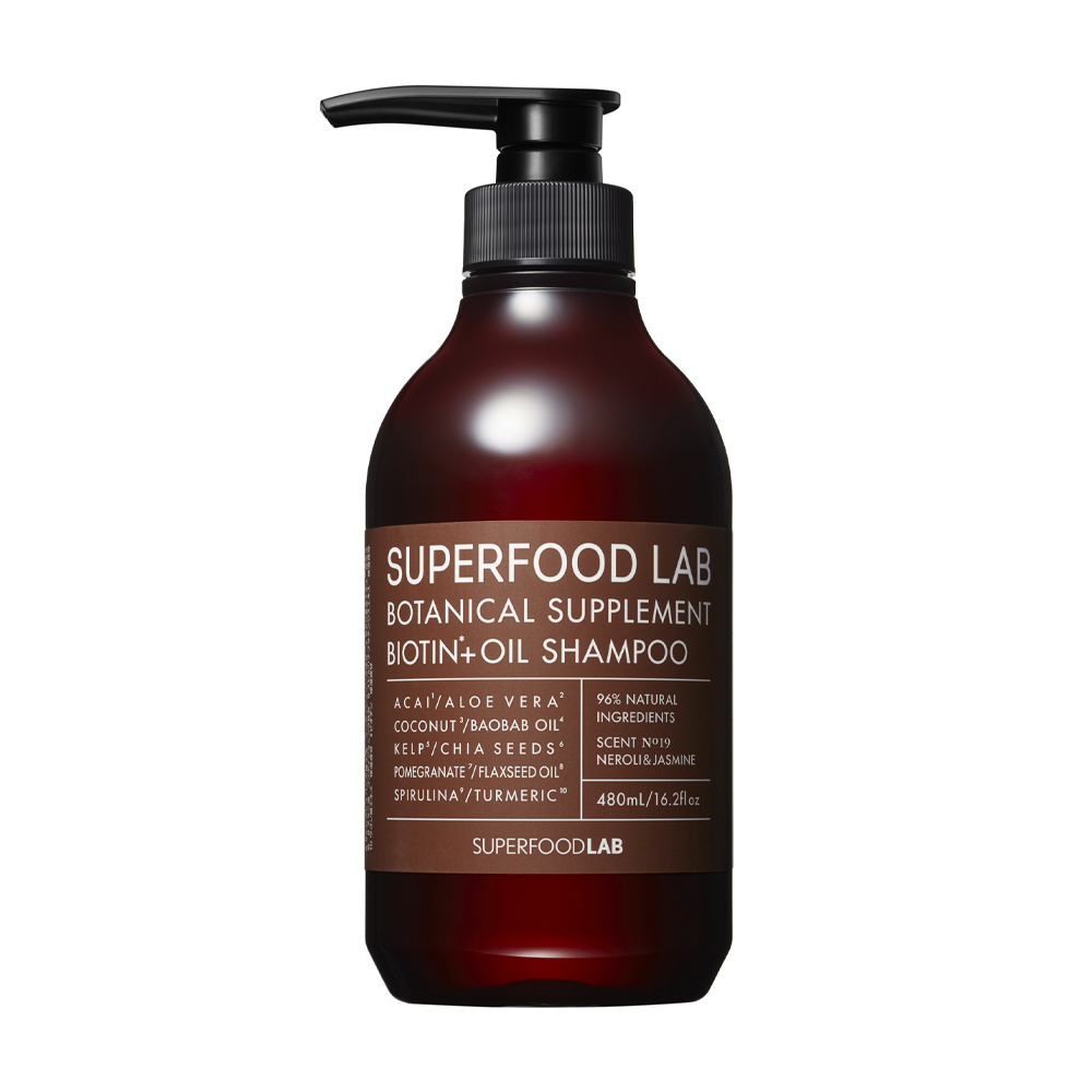 Dầu gội phục hồi hư tổn Biotin + Oil SuperFood Lab (Chai 480g)