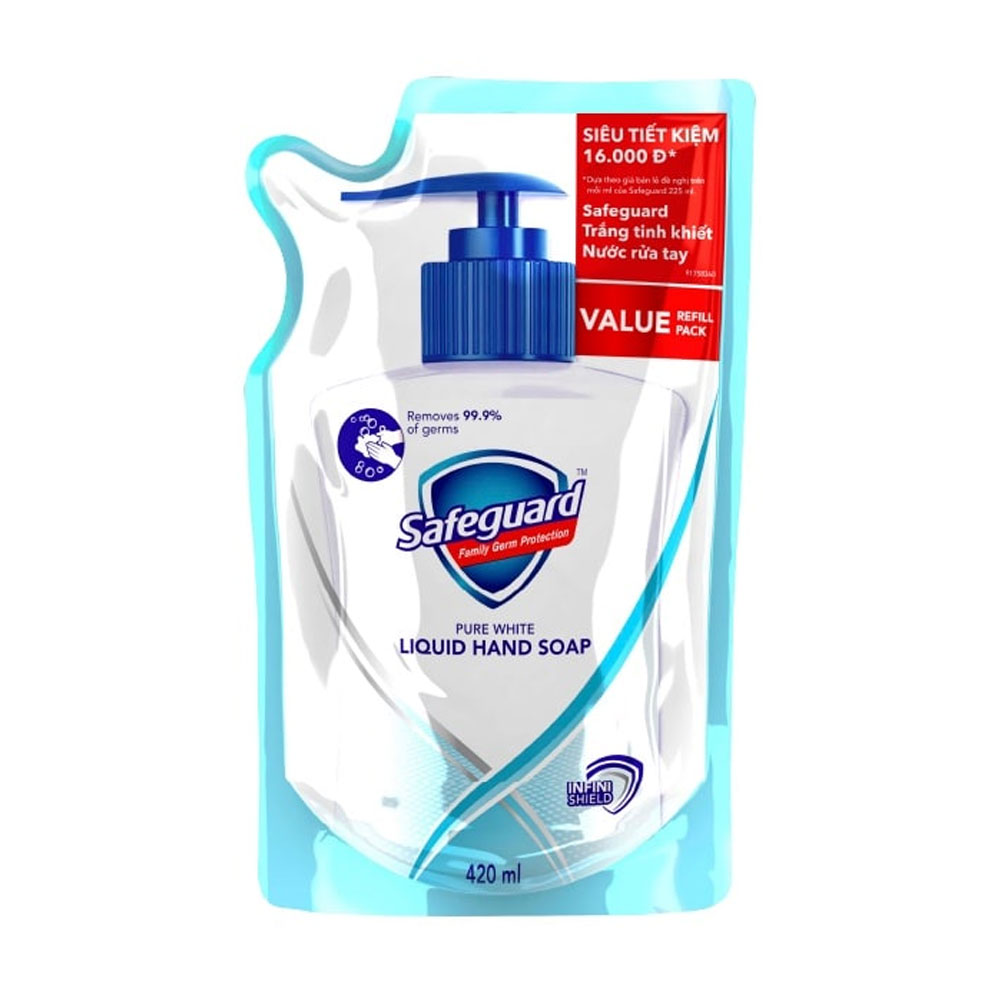 Nước Rửa Tay Dạng Túi Safeguard (420ml)