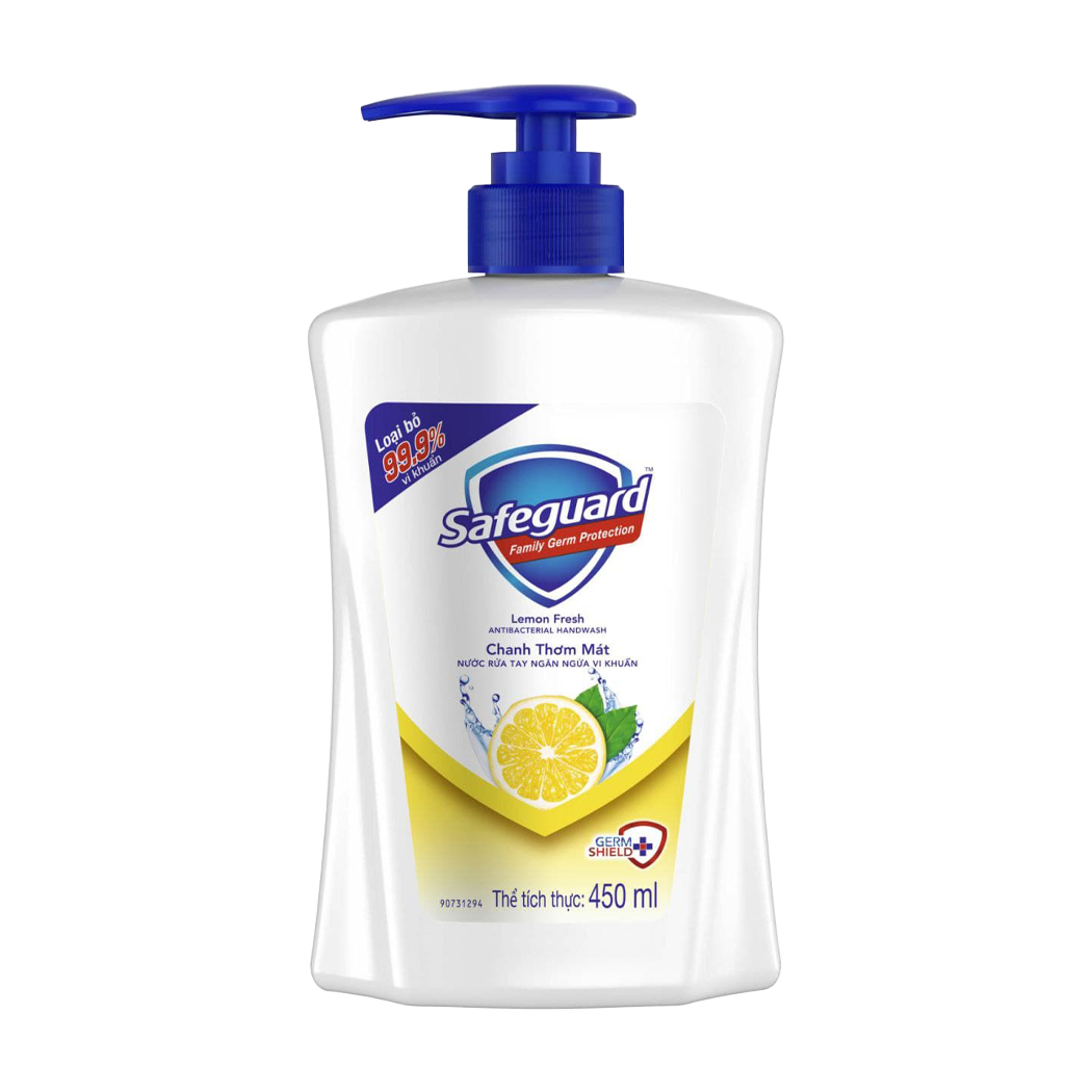 Nước rửa tay hương chanh Safeguard Lemon Fresh Liquid Hand Soap (Chai 450ml)