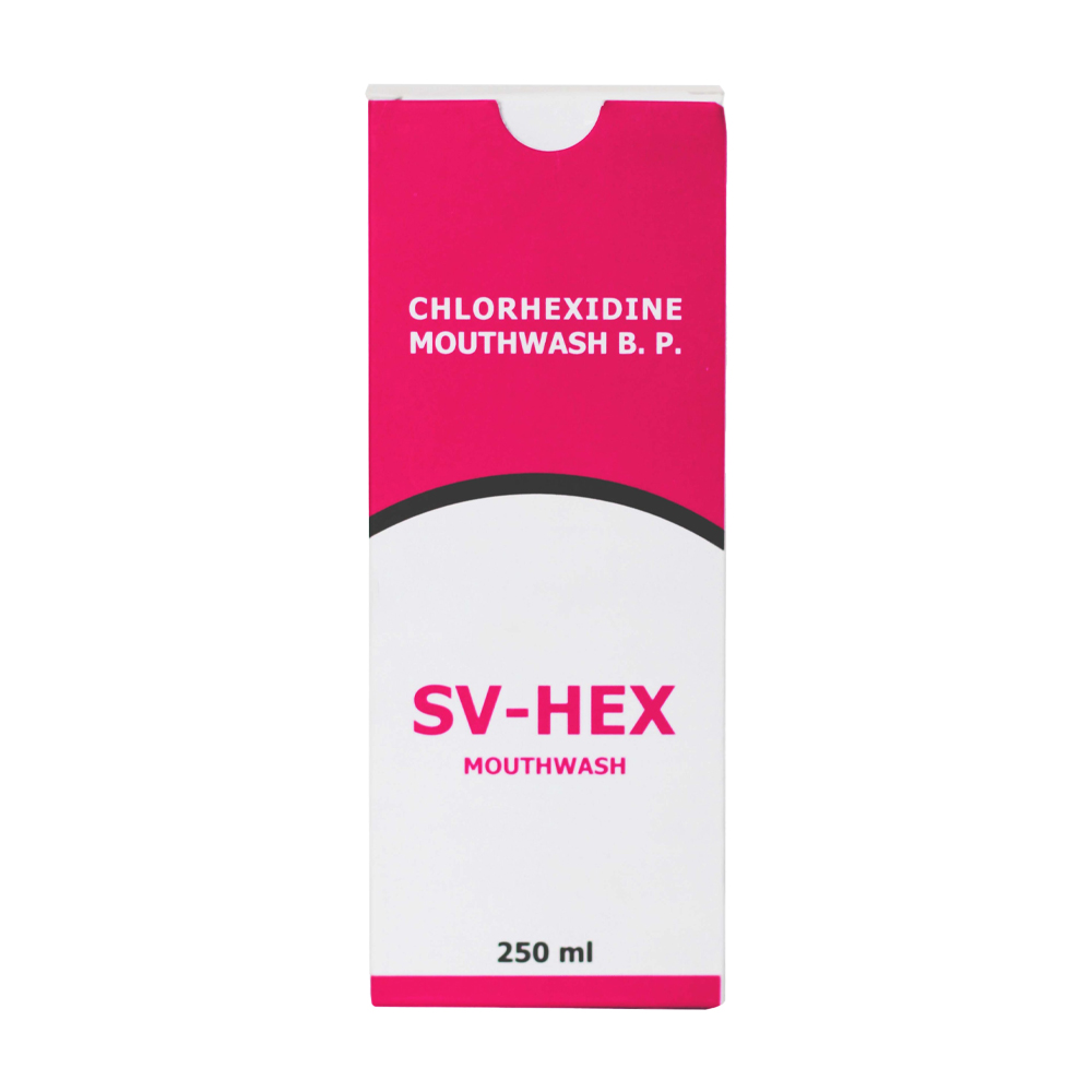 Nước súc miệng Sv-Hex Mouthwash Chlorhexidine (Chai 250ml)