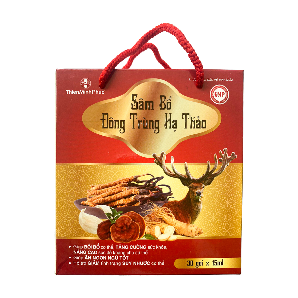 Thực phẩm bảo vệ sức khỏe bồi bổ cơ thể TMP Sâm Bổ Đông Trùng Hạ Thảo (Hộp 30 gói)