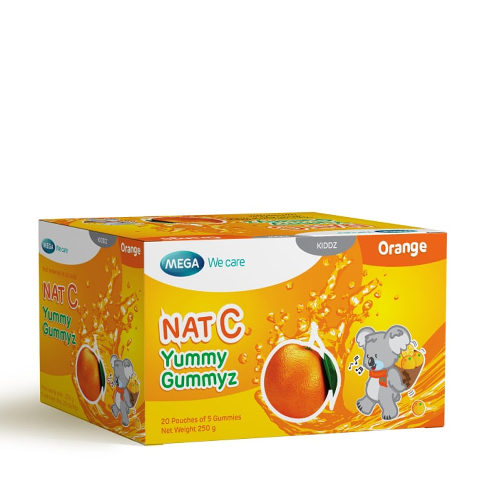 Kẹo dẻo MGWC Nat C Yummy Gummyz bổ sung Vitamin C  (Hộp 20 gói)