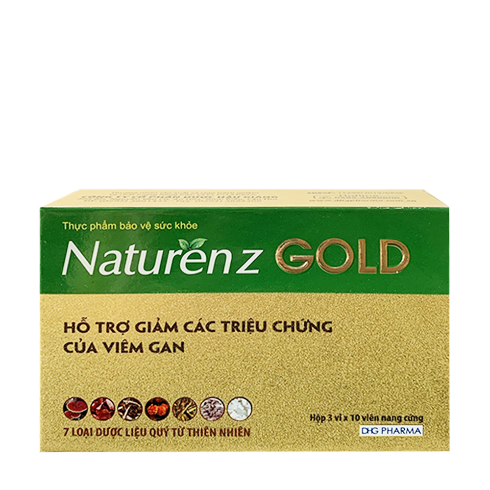 Thực phẩm bảo sức khỏe hỗ trợ gan DHG Naturenz Gold (Hộp 30 viên)