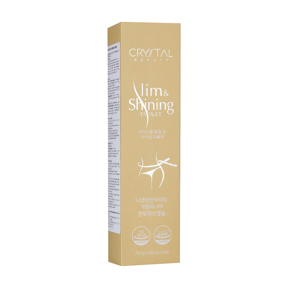 Viên sủi hỗ trợ giảm cân và sáng da Crystal Slim And Shinning (Tuýp 18 Viên)