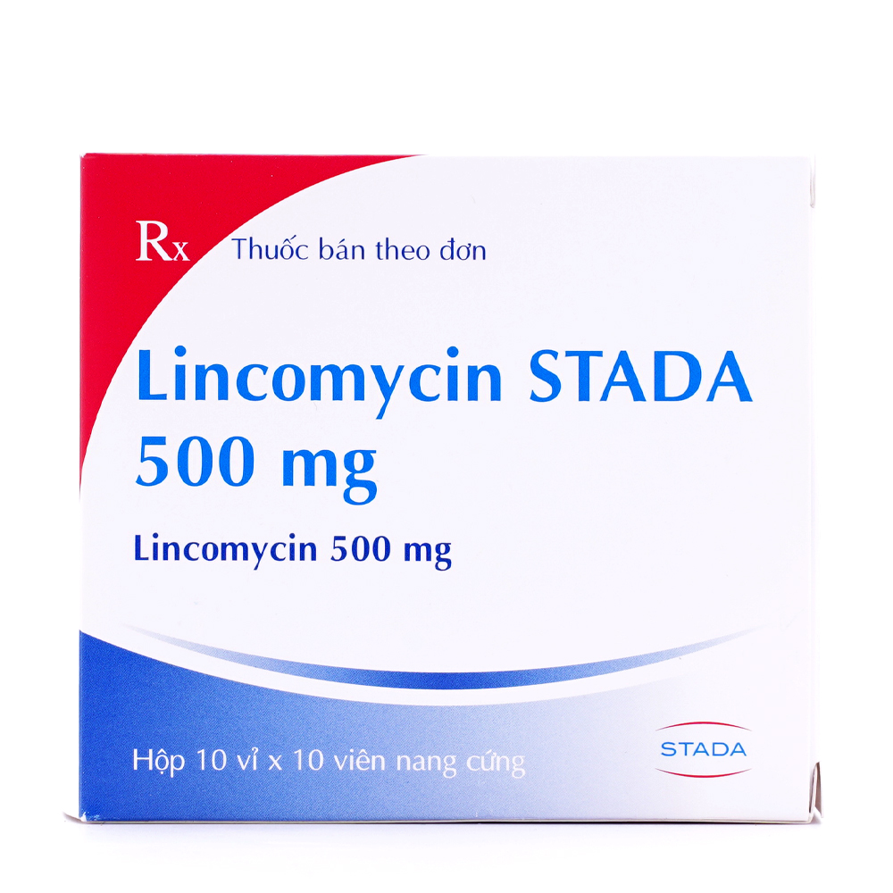 Viên nang cứng Lincomycin STADA 500 mg điều trị nhiễm khuẩn (10 vỉ x 10 viên)