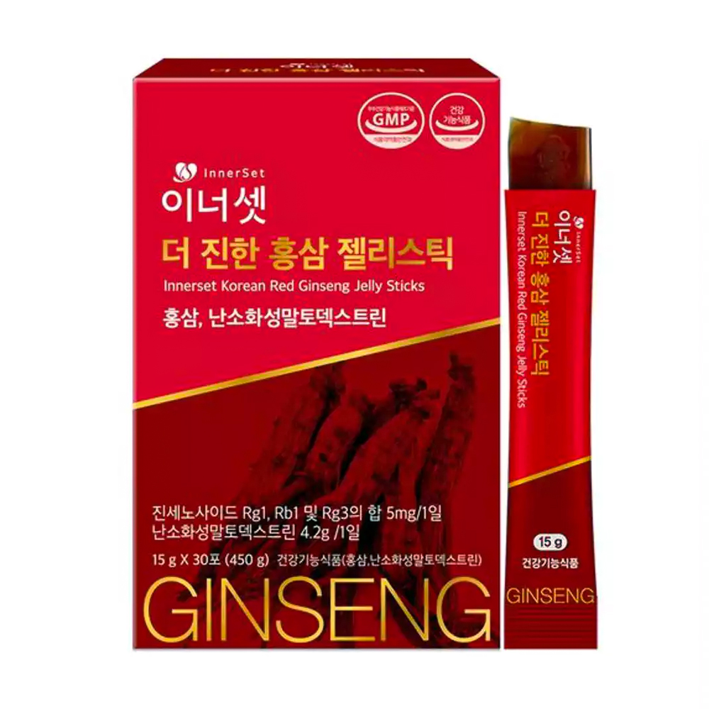 Thạch Hồng Sâm Innerset bồi bổ sức khỏe  (Hộp 30 gói)