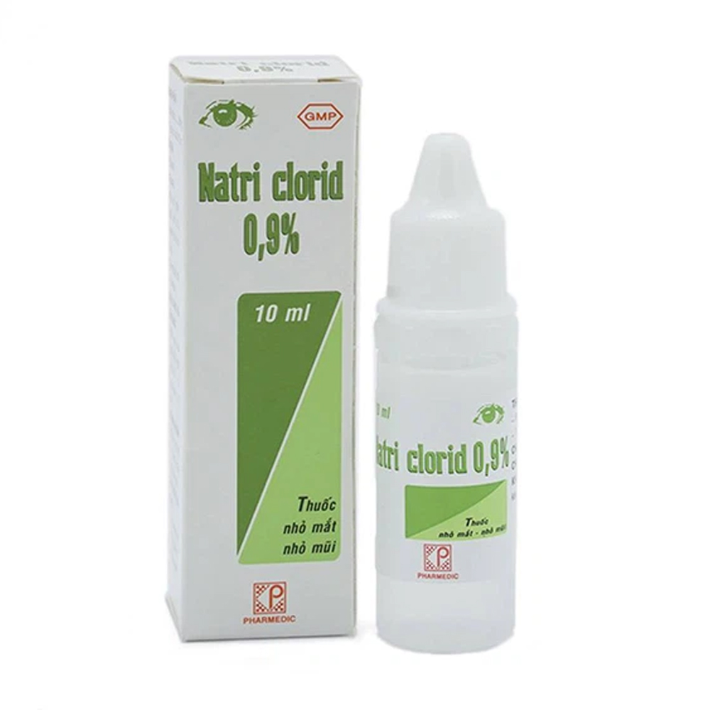 Thuốc nhỏ mắt mũi Natri cloride 0,9% (Chai 10ml)