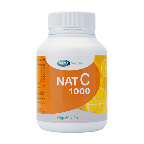 Viên bổ sung Vitamin C Nat C 1000 (60 viên/lọ)