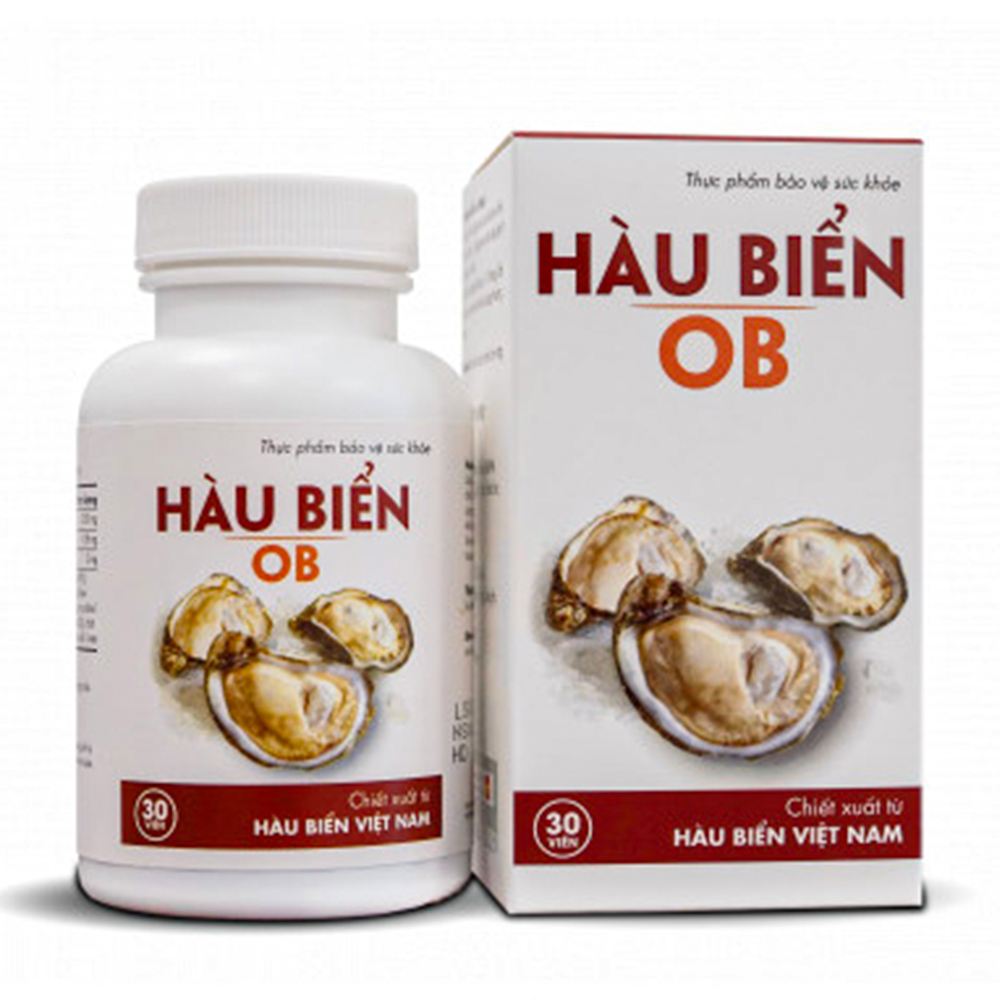Thực phẩm bảo vệ sức khỏe hỗ trợ sinh lý nam giới tinh hàu biển OB (Hộp 30 viên)