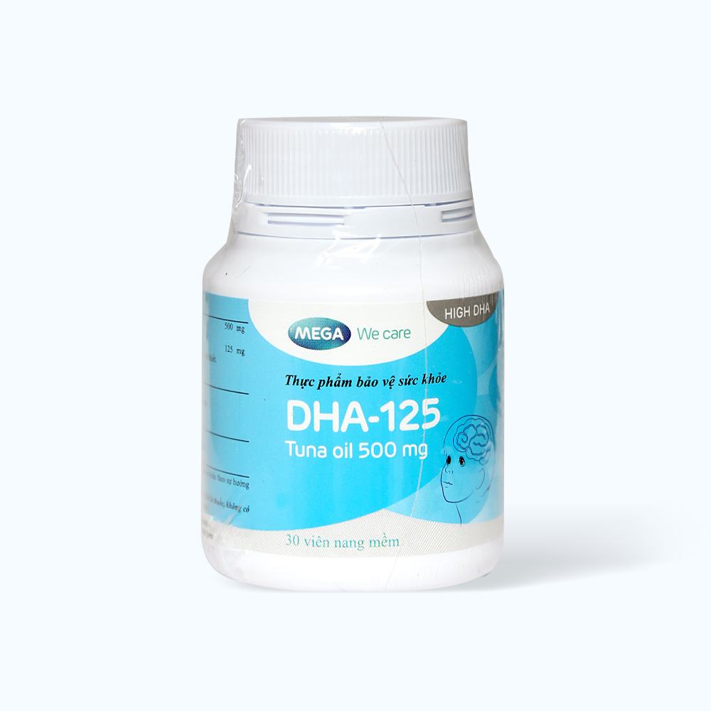 Hỗ trợ não MGWC Mega DHA-125 (Chai 30 viên)