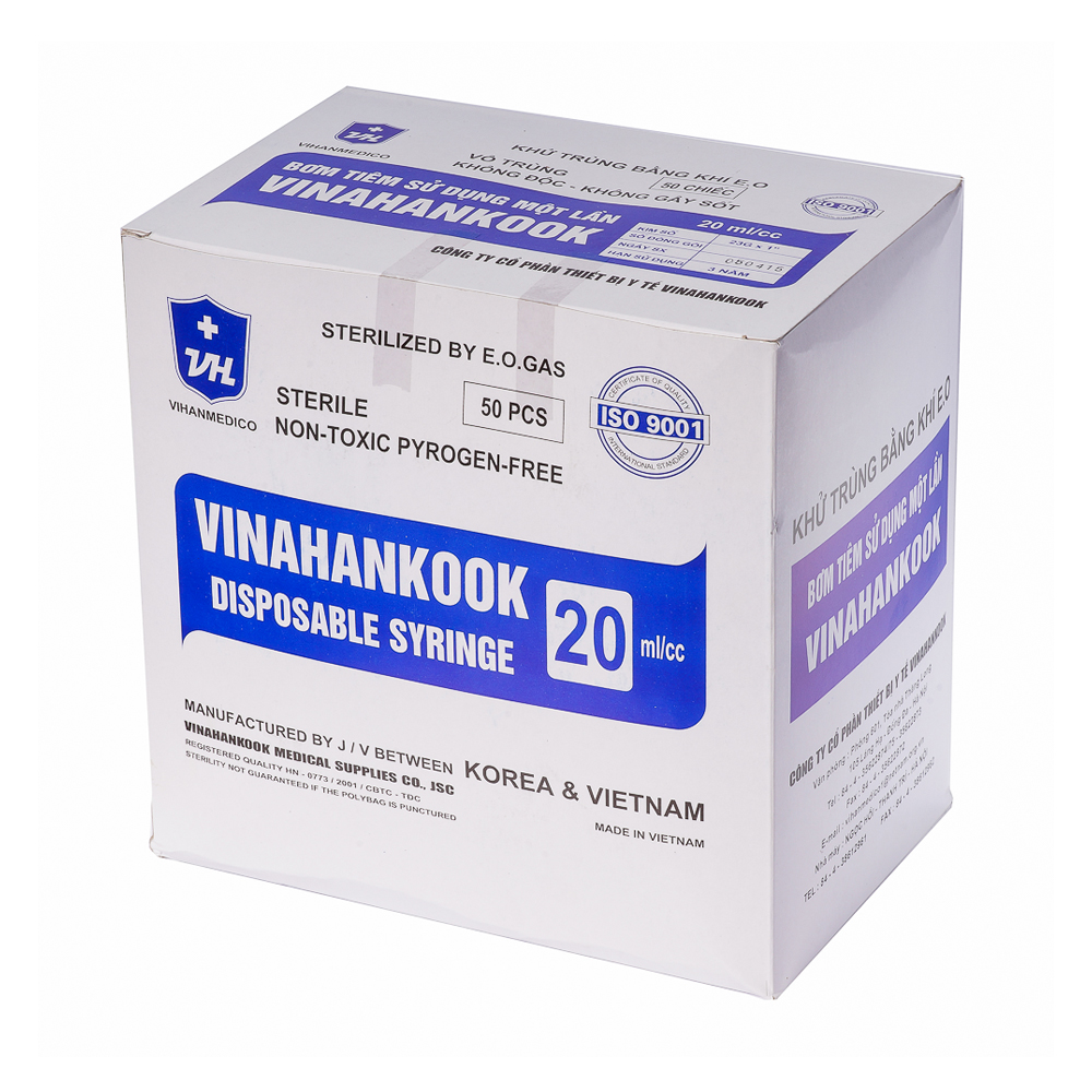 Vinahankook Bom Tiem 20ml/cc (Hop 50 Cai)