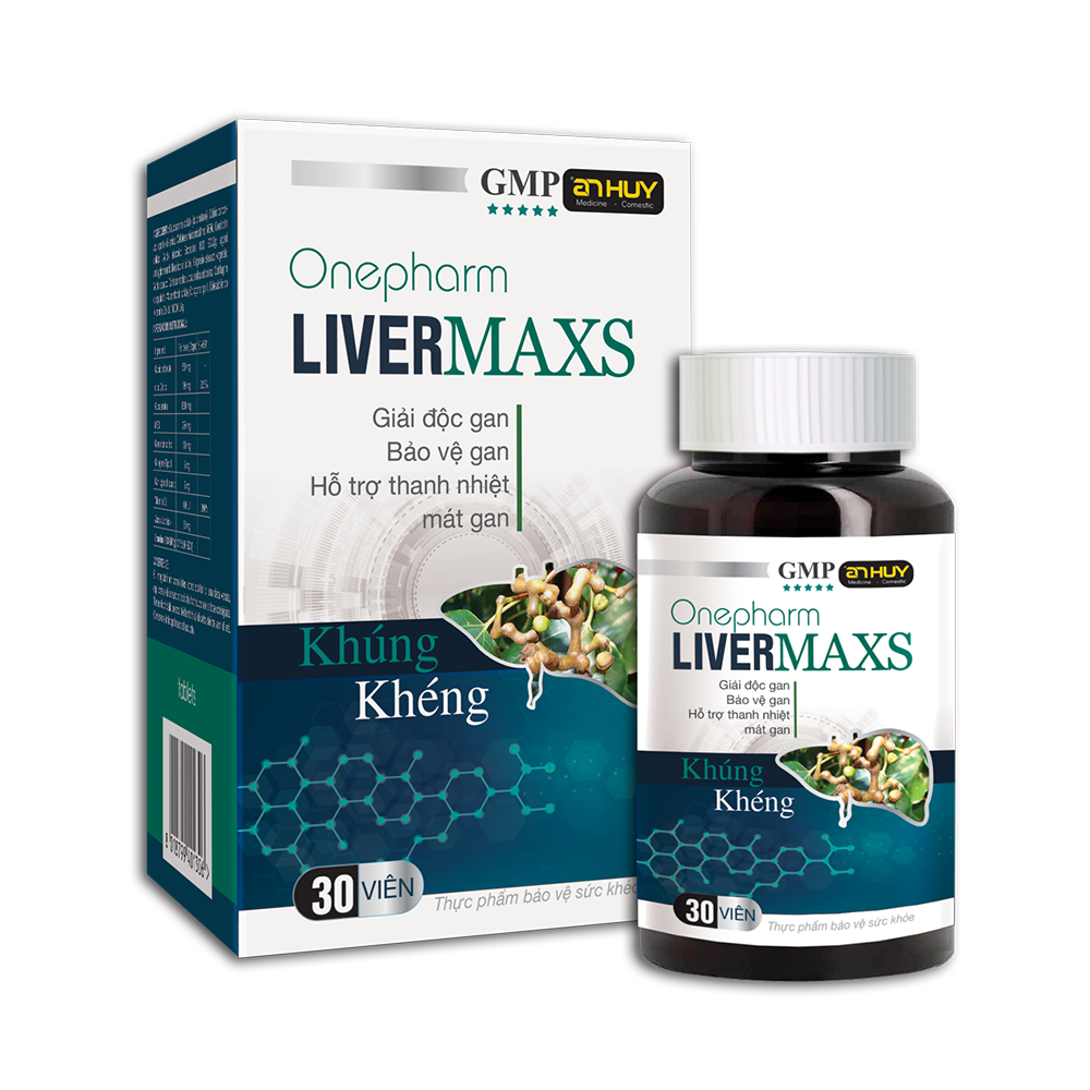 An Huy Onepharm Livermaxs H.Tro Giai Doc Gan (Hop 30v)
