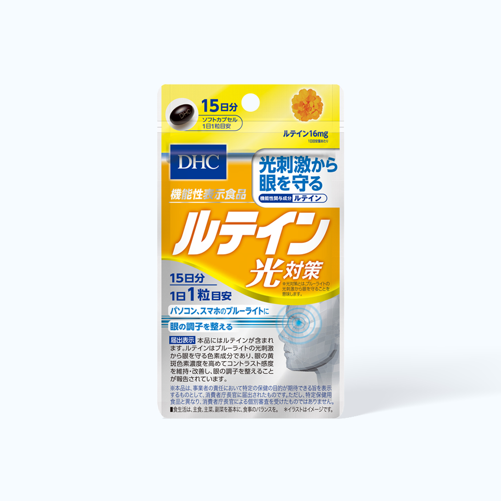 DHC Lutein Blue Light Protection Bo Mat Chong A.Sang Xanh 15 Ngay (Goi 30v)