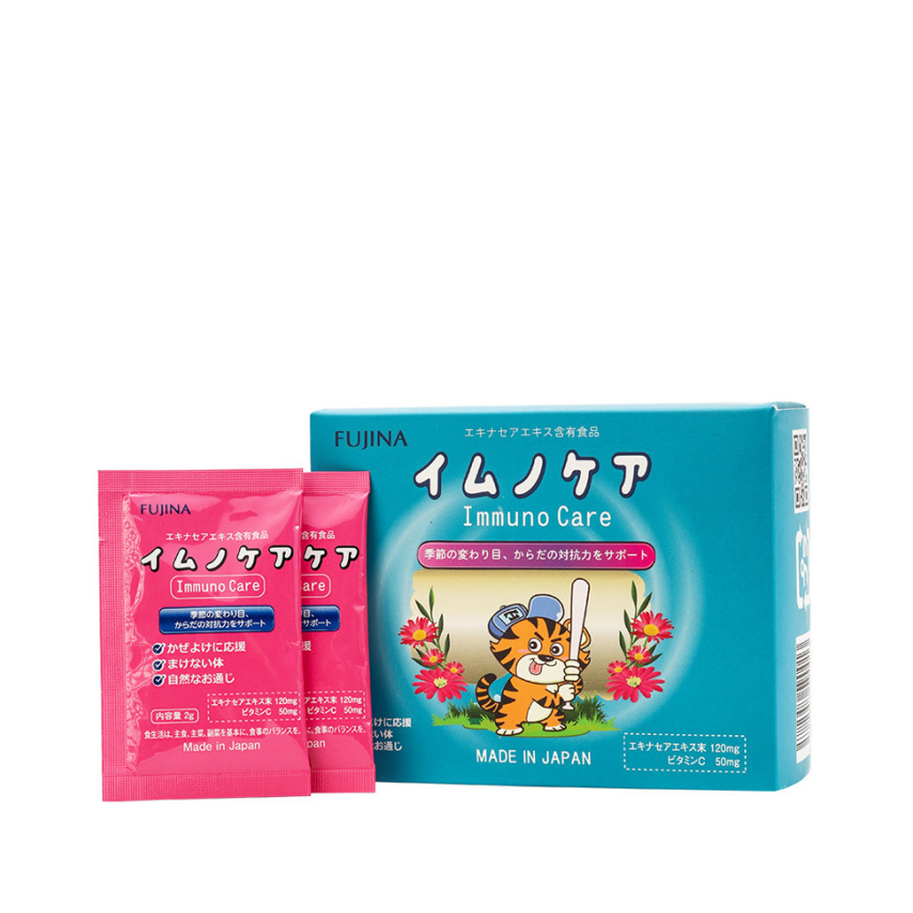 Cốm tăng cường đề kháng cho trẻ Fujina Com Immuno Care Nhật Bản (Hộp 15 gói)