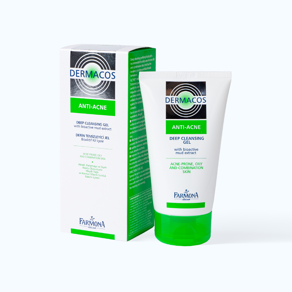 Dermacos Gel Rua Mat Sach Sau Ngua Mun 150 ml/Hop