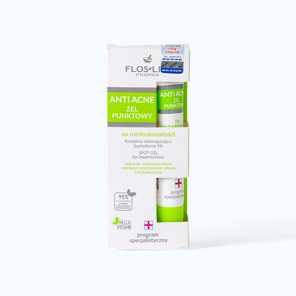 Floslek Anti Acne Gel Ho Tro Giam Mun Diet Khuan 20ml/Hop