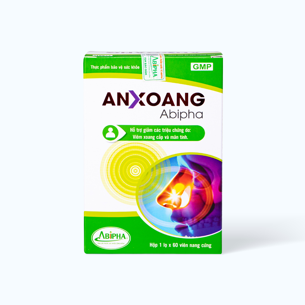ABIPHA An Xoang H.Tro Giam Trieu Chung Do Viem Xoang (Hop 60vien)