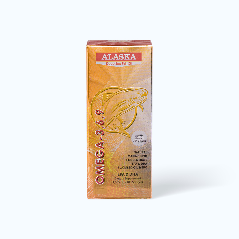 NU HEALTH Alaska Deep Sea Fish Oil Omega 369 Ngua Xo Vua Dong Mach Hop 100v