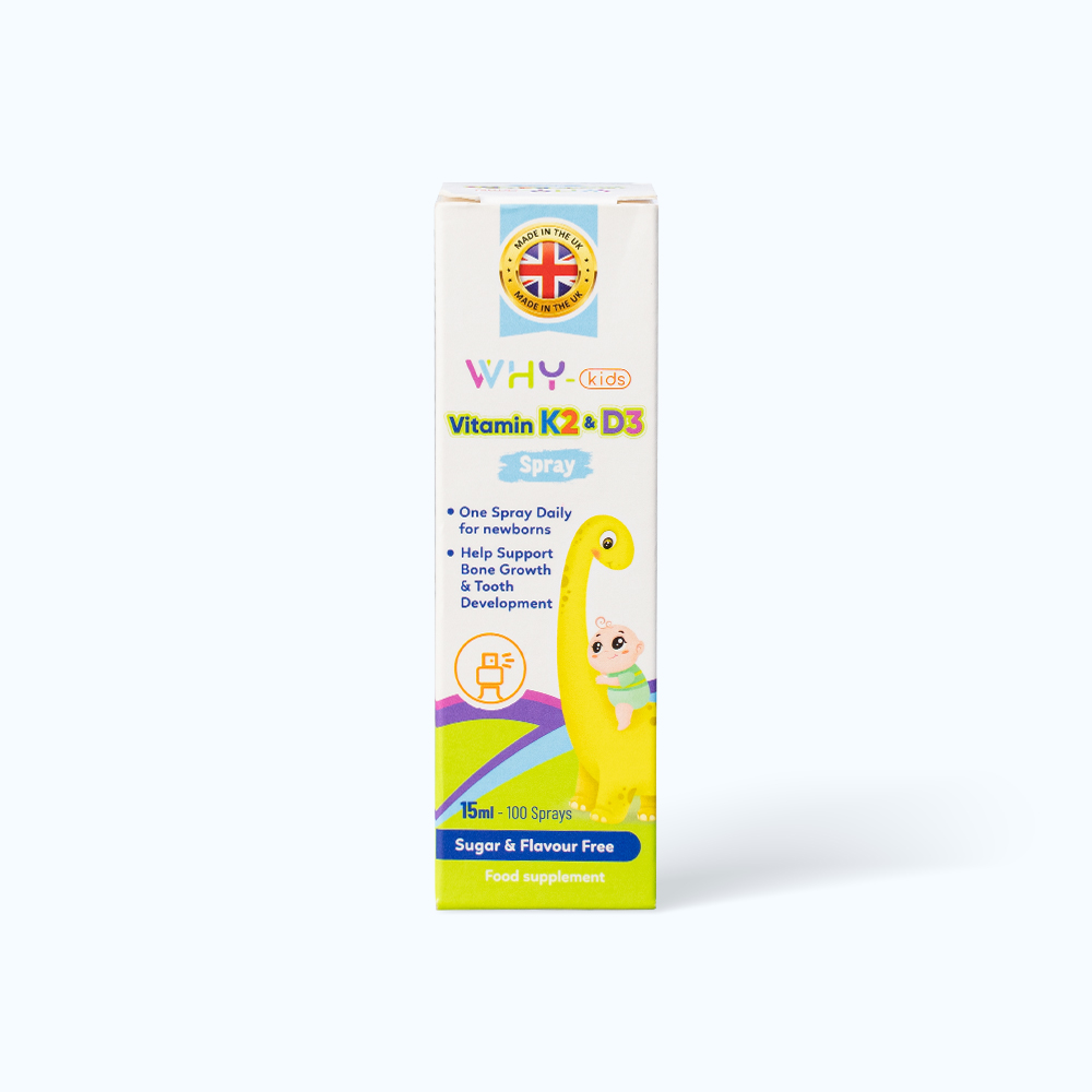 SOHACO Why-Kids DD Xit Hong Vitamin K2 & D3 Tre Em (Chai 15ml)