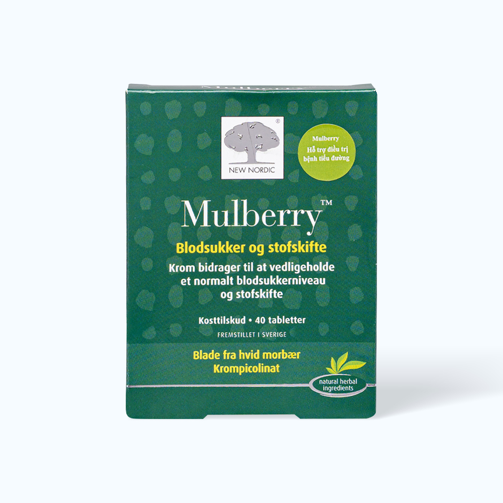 NEW NORDIC Mulberry Ho Tro Duong Huyet Trong Mau (Hop 40Vien)