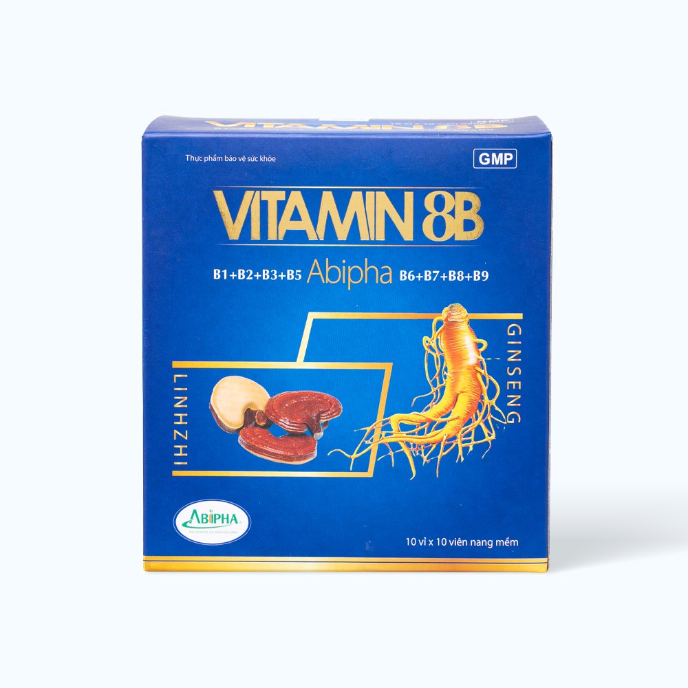 ABIPHA Vitamin 8B H.Tro T.Cuong Suc Khoe (Hop 10vi x 10vien)