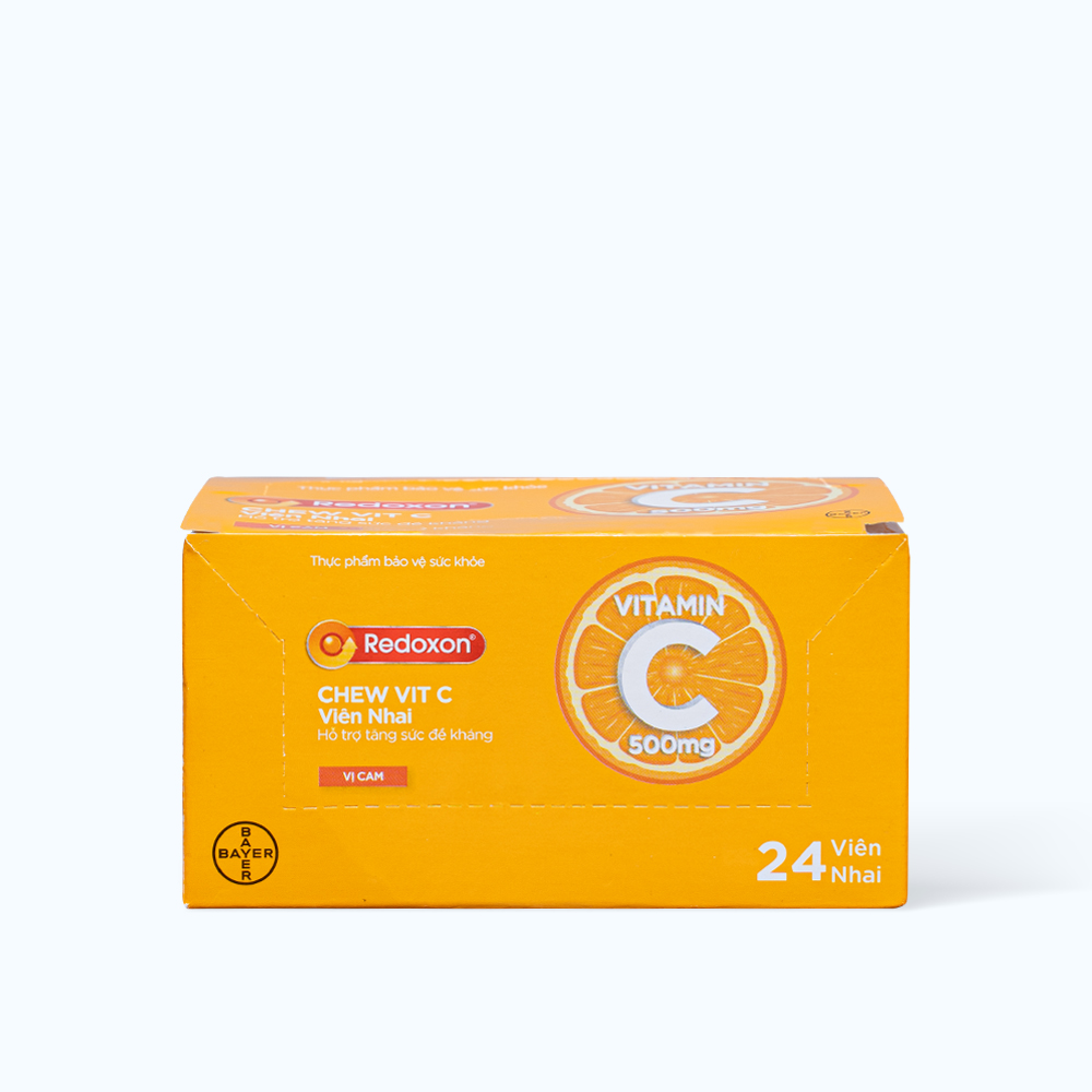 BAYER Redoxon Vien Nhai Bo Sung VTM C (Hop 12 Goi x 2 Vien)