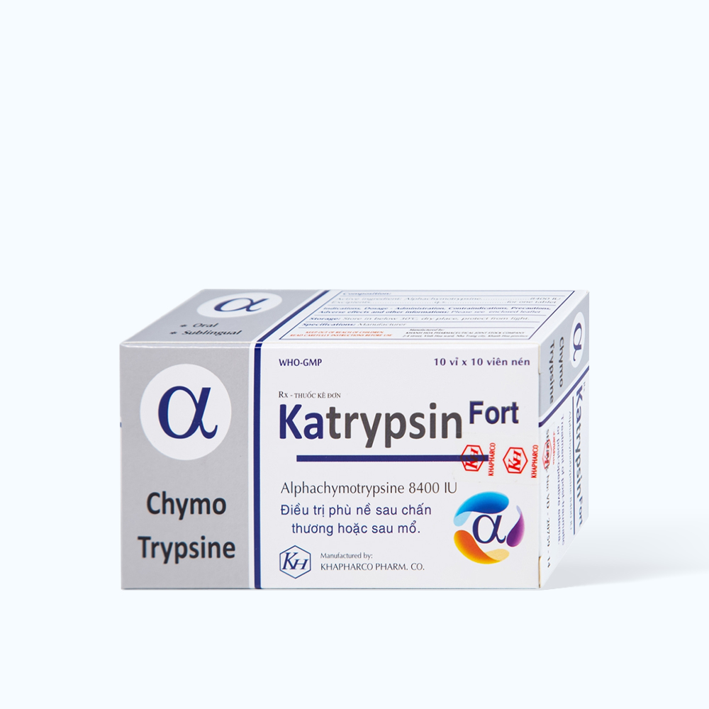 Katrypsin  8400Iu (Hop 10 vi x10 vien)