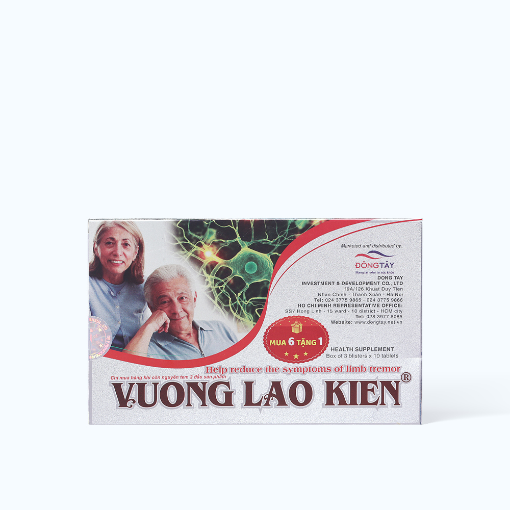 HONG BANG Vuong Lao Kien Htro Dieu Tri Run Tay Chan (Hop 30v)