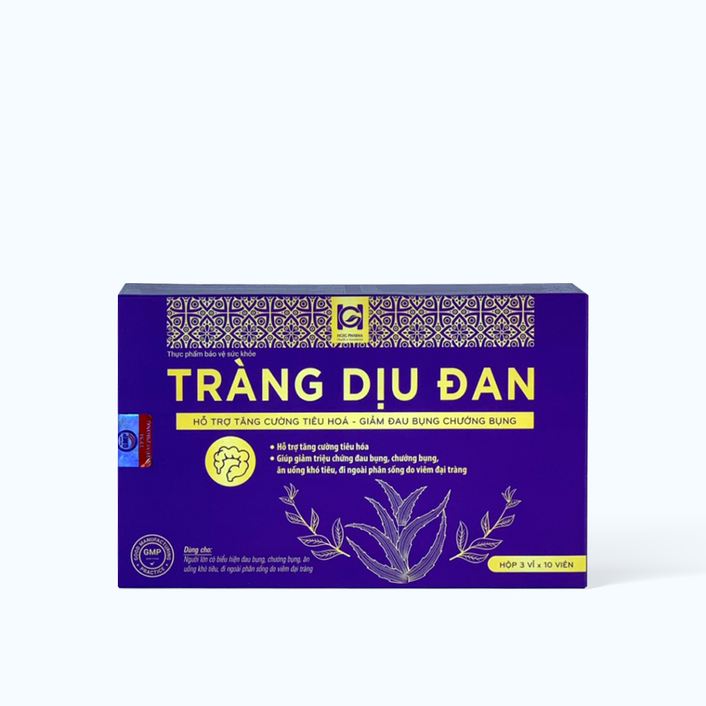 HGSG PHARMA Trang Diu Dan Giam Viem Dai Trang (Hop 3 vi * 10 vien)
