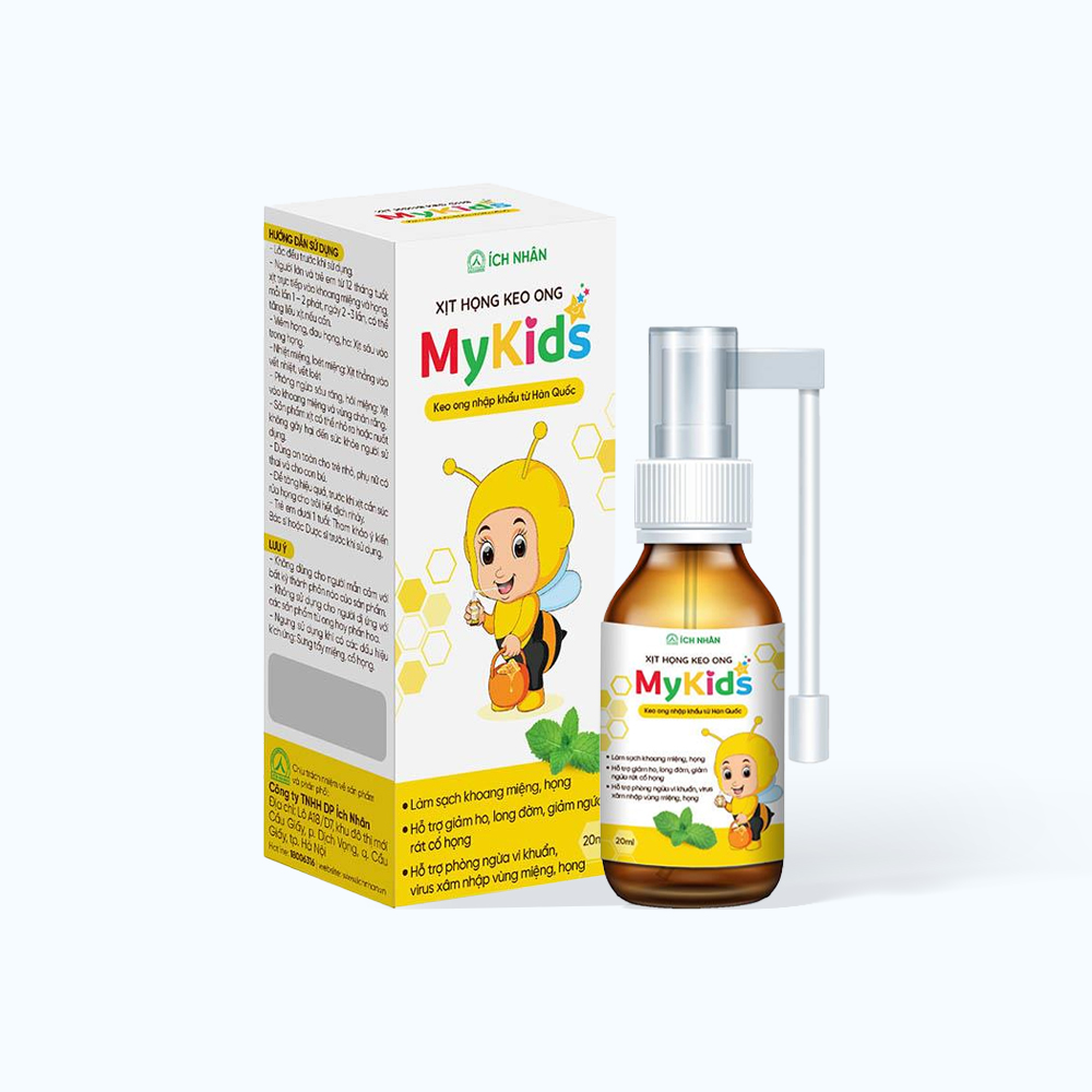 ICH NHAN Mykids Keo Ong Xit Hong Tre Em Tu 12M (Chai 20ml)
