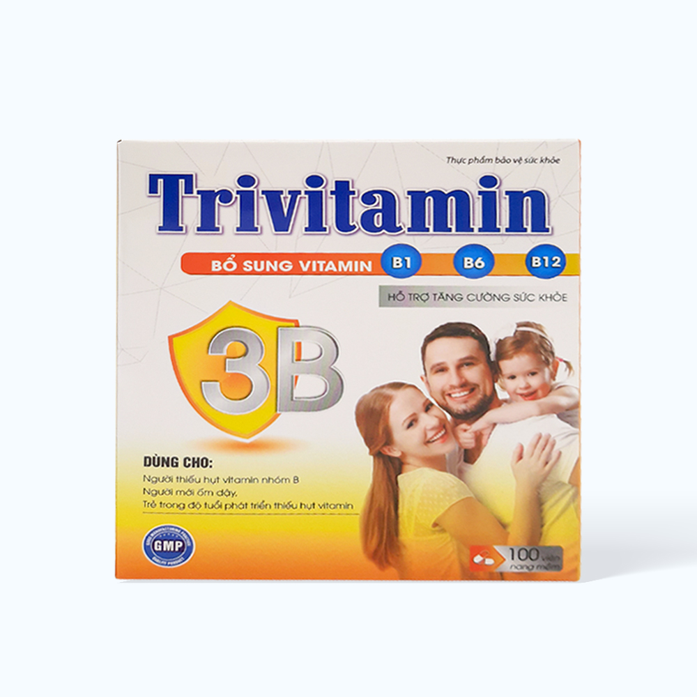 DAI UY TRIVITAMIN 3B Bo Sung Vitamin (Hop 100vien nang mem)